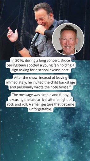 Bruce Springsteen Did This For A Kid