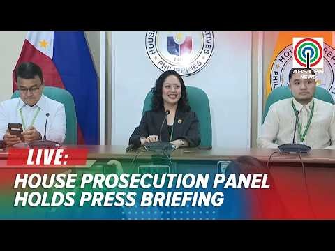 LIVE: House prosecution panel holds briefing after Day 3 of impeachment trial | July 8, 2026