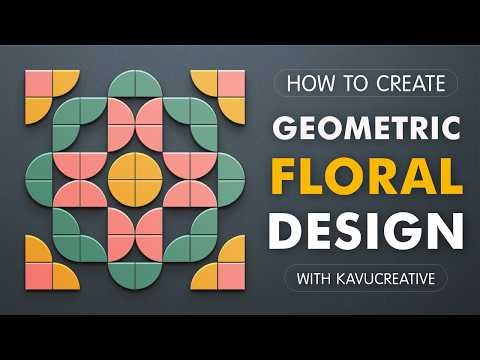 How to Design a 3D Geometric Floral Logo | Adobe Illustrator Tutorial