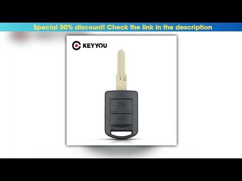 KEYYOU 2 Buttons Remote Car Key For Opel Vauxhall Corsa C Meriva Astra Combo Agila Auto Key Fob