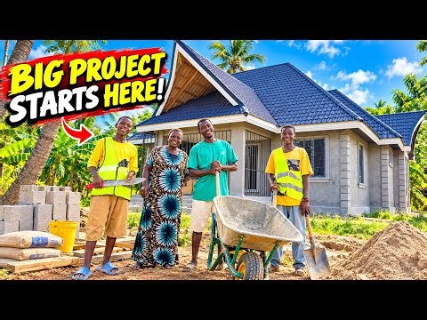 SOMETHING BIG IS COMING!😱🏡 Interior Painting & Clearing Our Dream Home Compound + Green Bananas