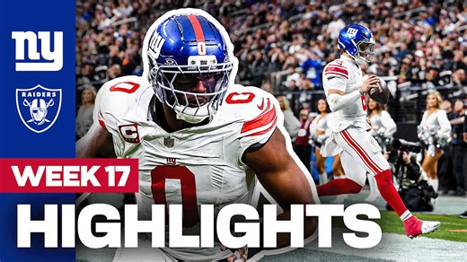 🎥 Highlights: New York Giants 34, Las Vegas Raiders 10