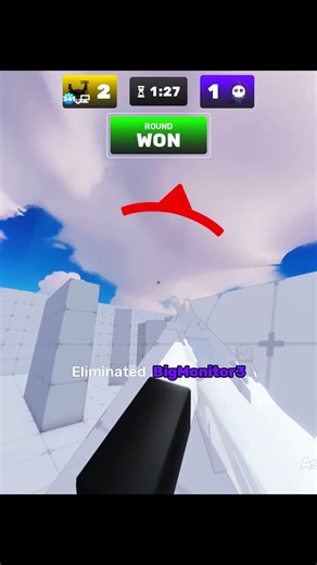 Getting jump scared by a hacker💀#roblox #rivals
