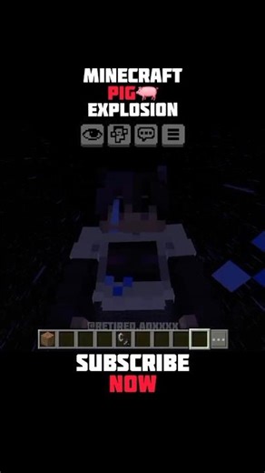 Minecraft Pig Explosion 🐖 #minecraft #minecraftshorts #pig #explosion #trending #shorts