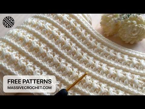 UNUSUAL & VERY EASY Crochet Pattern for Beginners❗️⚡️Crochet Stitch for Baby Blanket & Bag