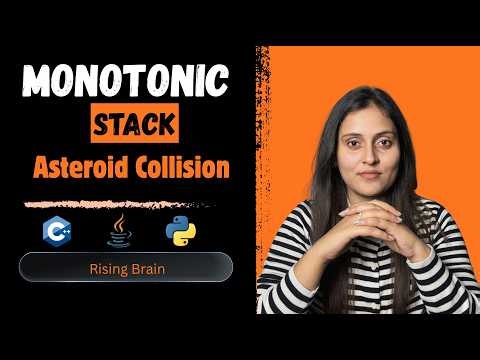 Asteroid Collision | Stack Explained | Brute Force to Optimized O(n) | Java Python C++