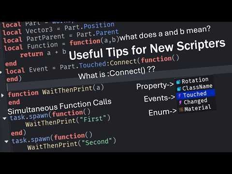Tips and Tricks for New Scripters in Roblox Studio