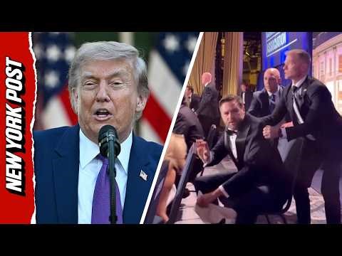 Trump Recounts Secret Service Lifting Up JD Vance 'Like a Little Boy' During WHCD Attack