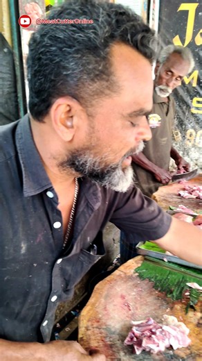 Mutton Bone 🦴 Cutting Skills #meat #meatcuts #meatmarket #mutton #muttoncuttingskills