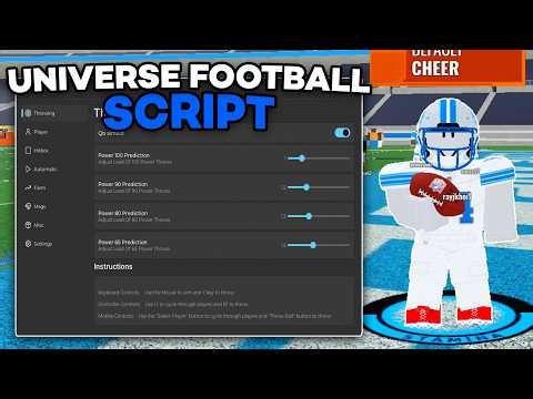 [FREE] NFL Universe Football Script | Tackle Reach, Speed, Perfect Kick, Big Hitbox | PC & MOBILE