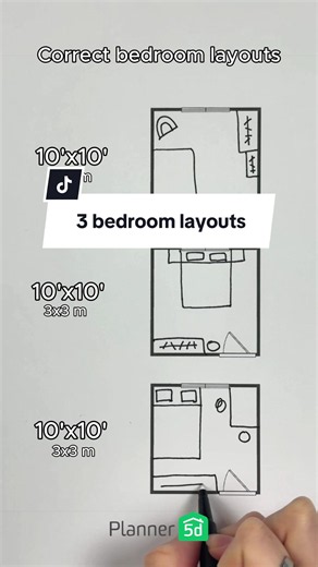 A restful bedroom can take more than one shape 🌿🛏️ These three feng shui-inspired layouts balance the bed, clear pathways, and visual weight in different ways yet each one creates a calmer place to recharge. #bedroom #bedroomdesign #bedroomideas #bedroomlayout #bedroominspiration