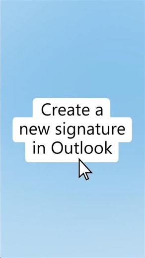Add an email signature in the New Outlook for Windows
