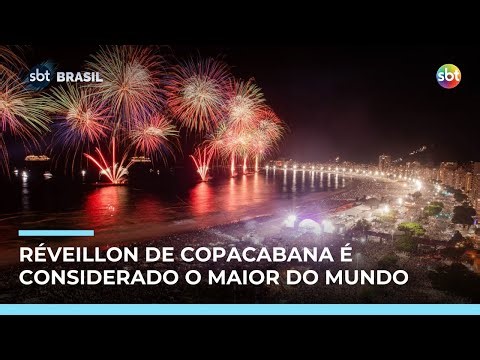Copacabana reúne 2,6 milhões de pessoas no maior Réveillon do mundo | #SBTBrasil
