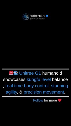 Tech Educator on Instagram: "🚨 BREAKING: 🤖🔥 Unitree’s G1 humanoid robot just put on a kungfu level performance, executing fast kicks, fluid stance changes, and rapid balance recovery with shocking precision. Unlike pre programmed animations, every move is powered by real time whole body control combining high frequency joint motors, torque sensing, IMU data, and dynamic feedback loops to stay stable while in motion. 🌟⚙️ This demo marks a major shift in robotics, showing humanoids evolving fr
