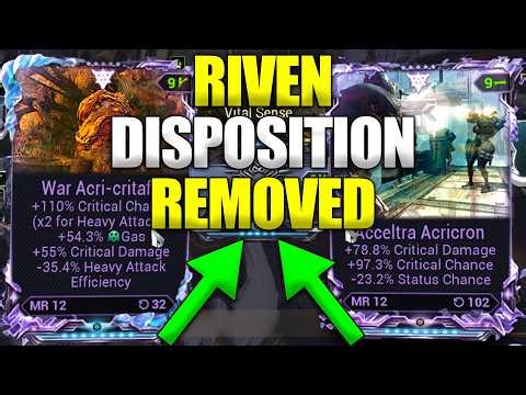 RIVEN DISPOSITION REMOVED! Ammo Efficiency Cap & Refunds! Warframe Updates