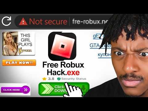 INSTALLING FAKE ROBLOX SCAM