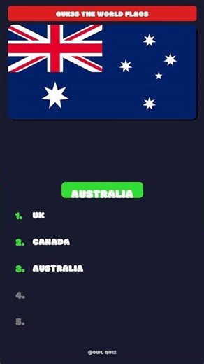 Can YOU Name All 3 World Flags? #shorts