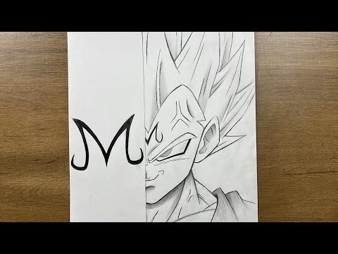 How to Draw Majin Vegeta – Step by Step (Easy Anime Tutorial)