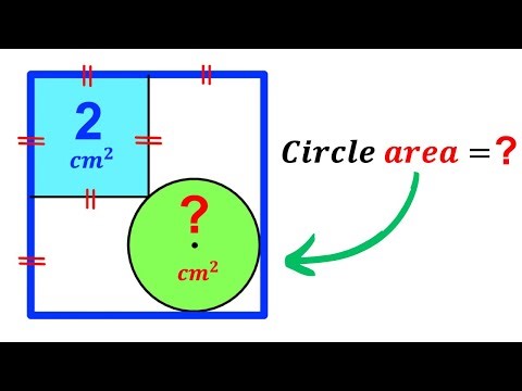 Can you find area of the Green shaded Circle? | (Square) | #math #maths | #geometry