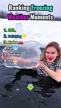 Ranking Freezing Weather Moments #ranking #shorts #usa