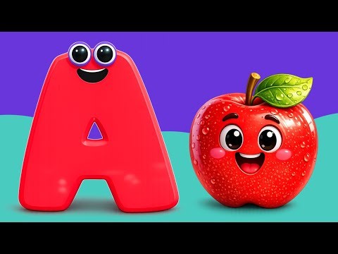 A for Apple 🍎 | ABCD Alphabet Song for Kids | ABC Phonics Song & Nursery Rhymes