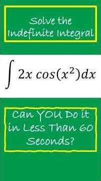 Solution of an AP Calculus Problem| Can you do it in LESS than 60 secs?