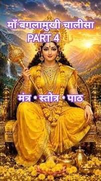माँ बगलामुखी चालीसा Part 4 | श्री बगलामुखी स्तोत्र मंत्र | Maa Baglamukhi | नकारात्मकता से रक्षा#yt
