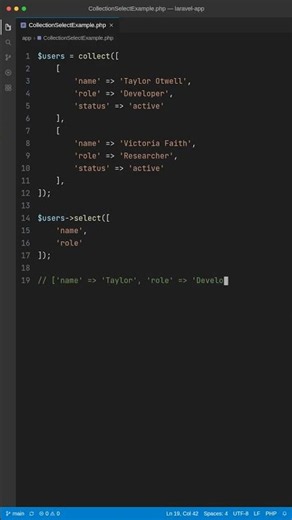 Filter Collection Keys Like SQL with select()