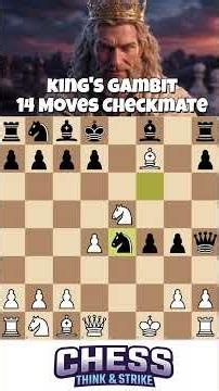 Fatal Fork and 14-Move Checkmate! (King’s Gambit) #kingsgambit