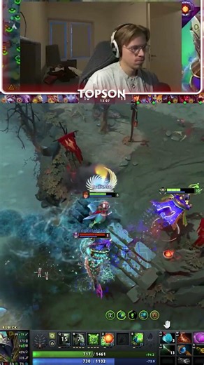 Topson's Performance on Rubick with 3 Stolen Ultis in Dota 2 #outplay #dota2 #gaming #outplayed