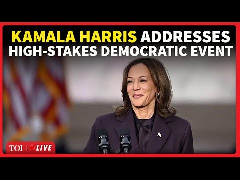 US News Live: Spotlight On Kamala Harris; Ex-VP Delivers Speech As 2026 Midterm Battle Heats Up
