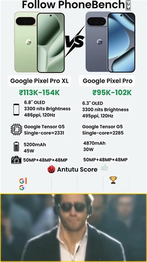 Pixel 10 Pro vs Pixel 10 Pro XL ⚡ Full Comparison | Battery, Camera, Performance 🤯