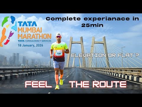 Tata Mumbai Marathon 2026 (42KM) | Complete Route, Elevation & Real Race Vibe 🏃‍♂️#tmm