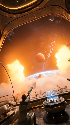 👽 Giant Alien Octopus Attacks a Spaceship! 🐙🚀 | AI Sci-Fi #alien