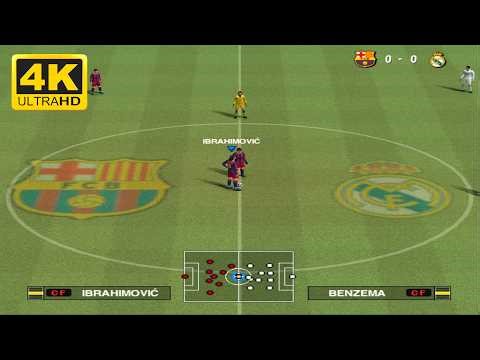 Pro Evolution Soccer 2011 - FC Barcelona vs Real Madrid | PS2 Gameplay HD