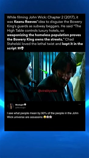 Keanu Reeves Changed this subway scene in John wick 2