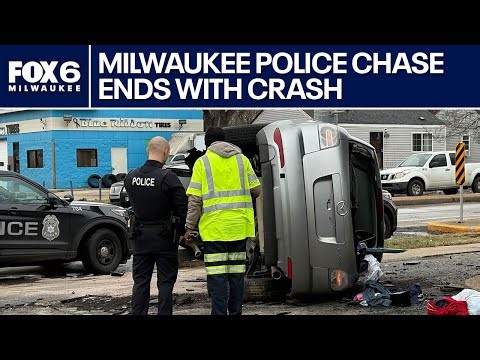 Milwaukee police chase, crash at 60th and Villard | FOX6 News Milwaukee