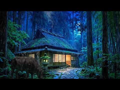 Deep Sleep in 3 Minutes 🪵🌧️ Cozy Cabin Rain & Distant Thunder | Calm Night Sounds