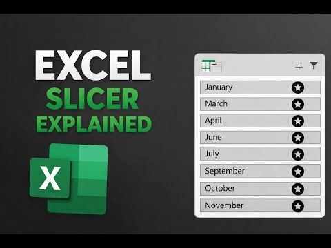 Excel Slicer Tutorial for Beginners