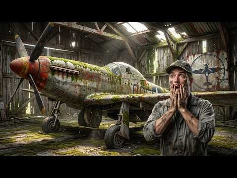 ASMR Aircraft Restoration: 1944 North American P-51D Mustang Full Rebuild — From Abandoned
