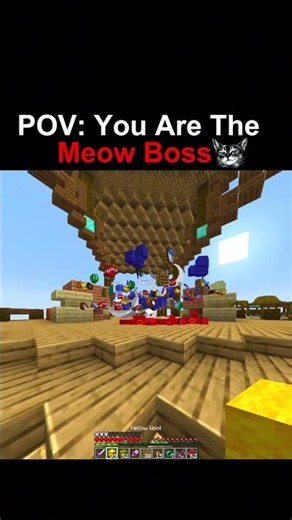 Meow Boss Plays Minecraft Bedwars #minecraft (TAS)