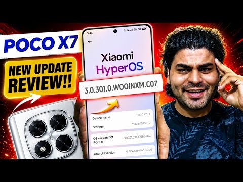 Poco X7 HyperOS V3.0.301.0 New Update Detailed Review!!