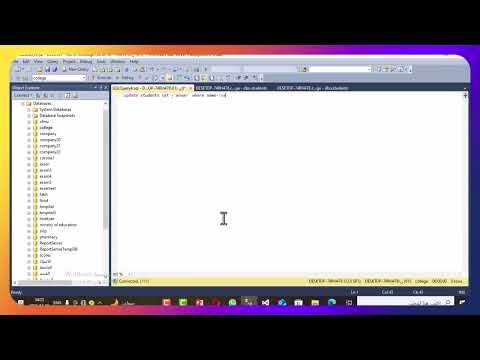 انشاء الامر update & select بلغة Sql server