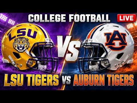 LSU Tigers VS Auburn Tigers | LIVE College Football Game