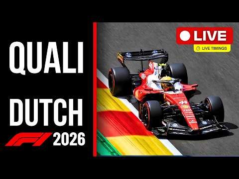 🔴 F1 LIVE - DUTCH GP QUALI - Live Timing & Commentary