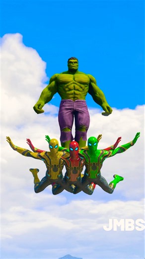 HULK SAVED SPIDERMAN BROTHERS AT LAST TIME 😰! SPIDERMAN REVENGE HIM #shorts #shortvideo