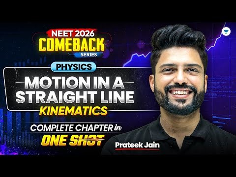 NEET 2026 Physics | Kinematics One Shot with PYQs | Motion in a Straight Line | Prateek Jain