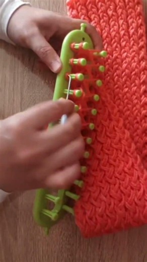 Knitting loom for beginners step by step #knitting #scarf #crochet #knitting_loom_eljammari