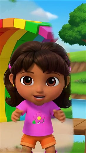 Dora The Explorer✨The Rainbow Bridge Challenge✨Animation Box #short