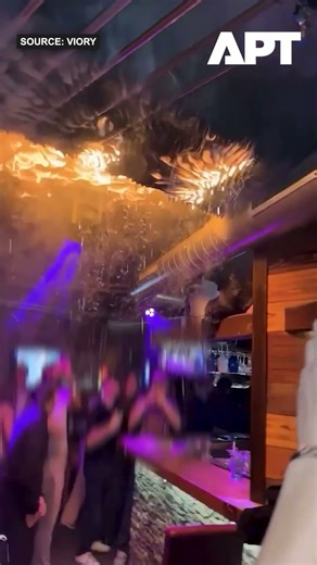Ski Bar Ceiling Explodes in Flames! Patrons Panic in Horror | Crans-Montana Fire | APT
